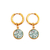 boucles d'oreilles fantaisie vertes bykloe bijoux