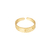 bague dorée martelée bykloe bijoux