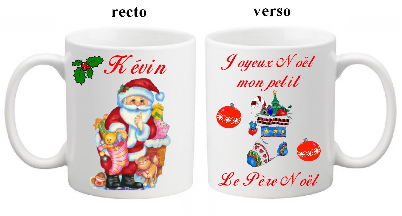 Coffret cadeau mug et chaussettes - Père Noël