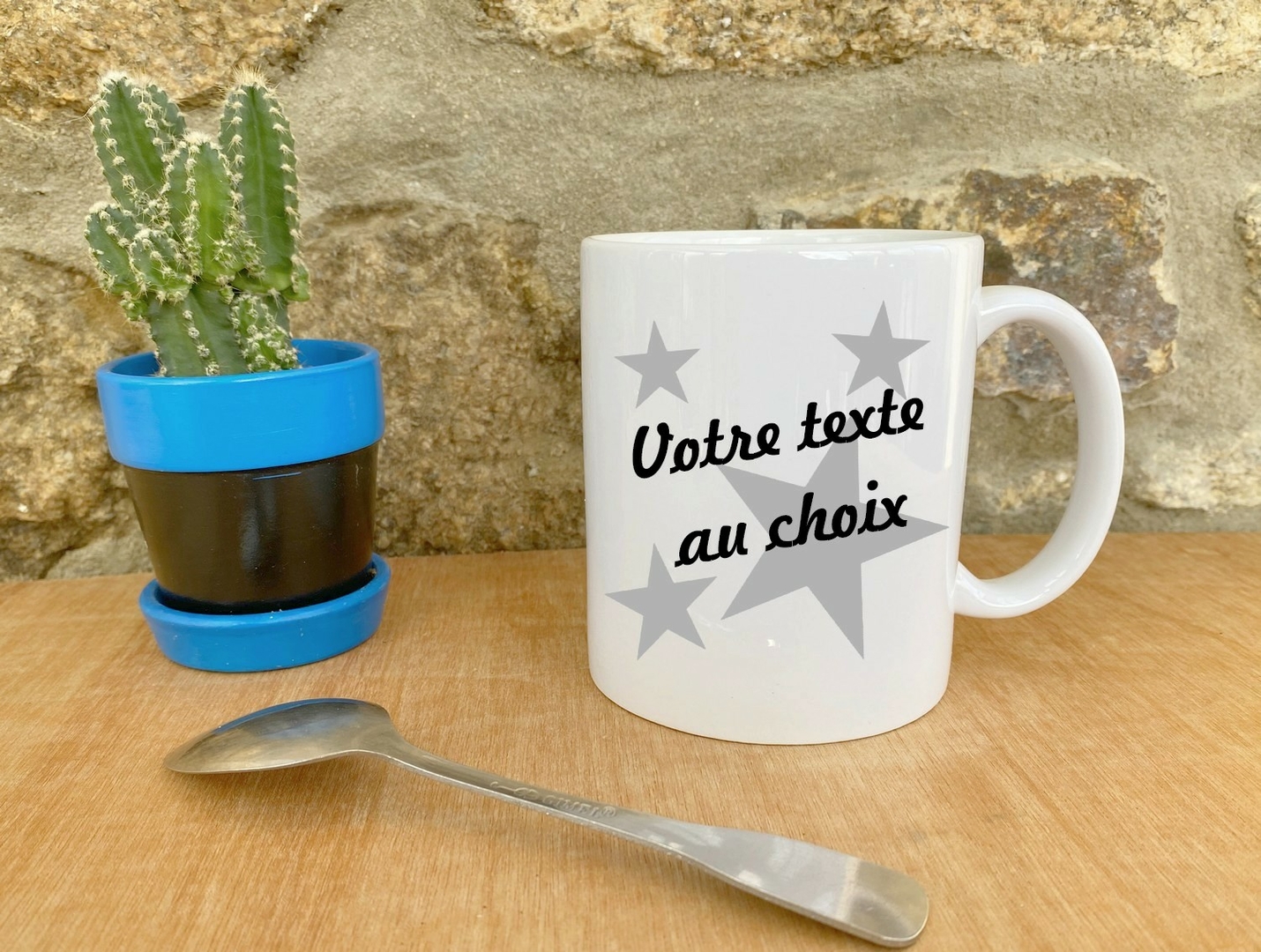 Mug Tasse étoiles Personnalisé Inscriptions Au Choix Accessoire Cuisinemug Lamouettebleue 