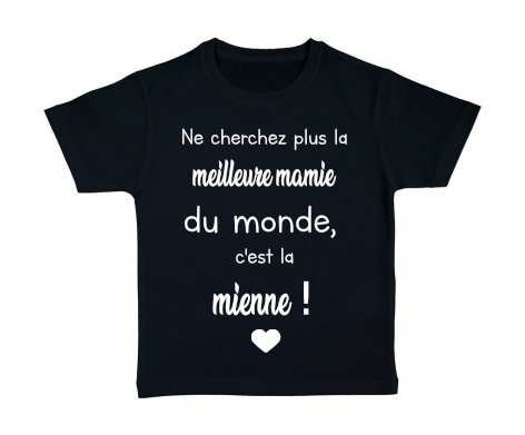 tshirt-enfant-meilleure-mamie-du-monde-noir