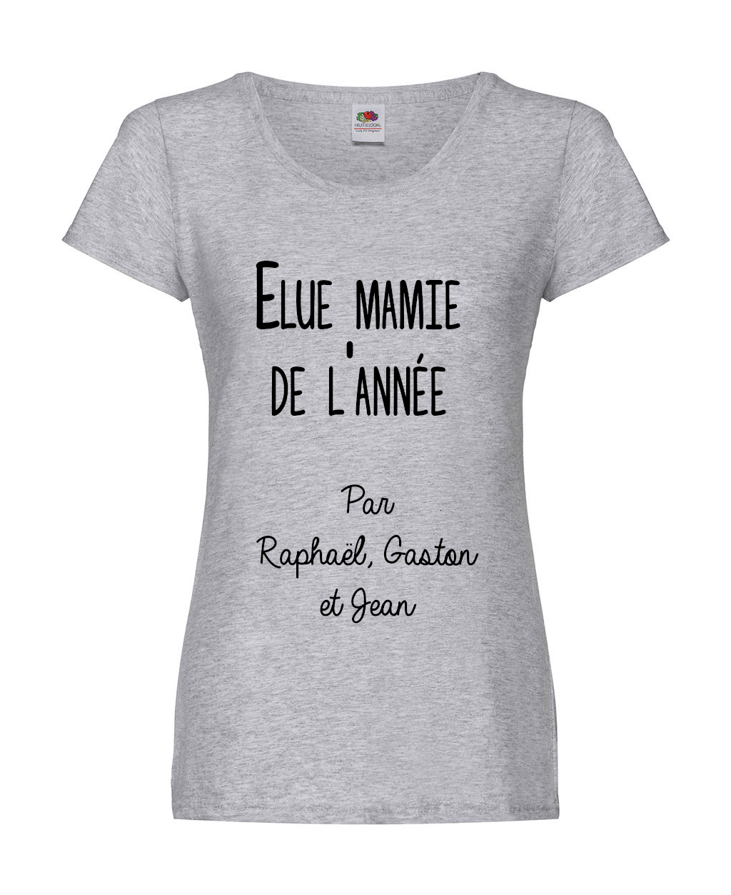 t-shirt-femme-gris-elue-mamie-de-lannee