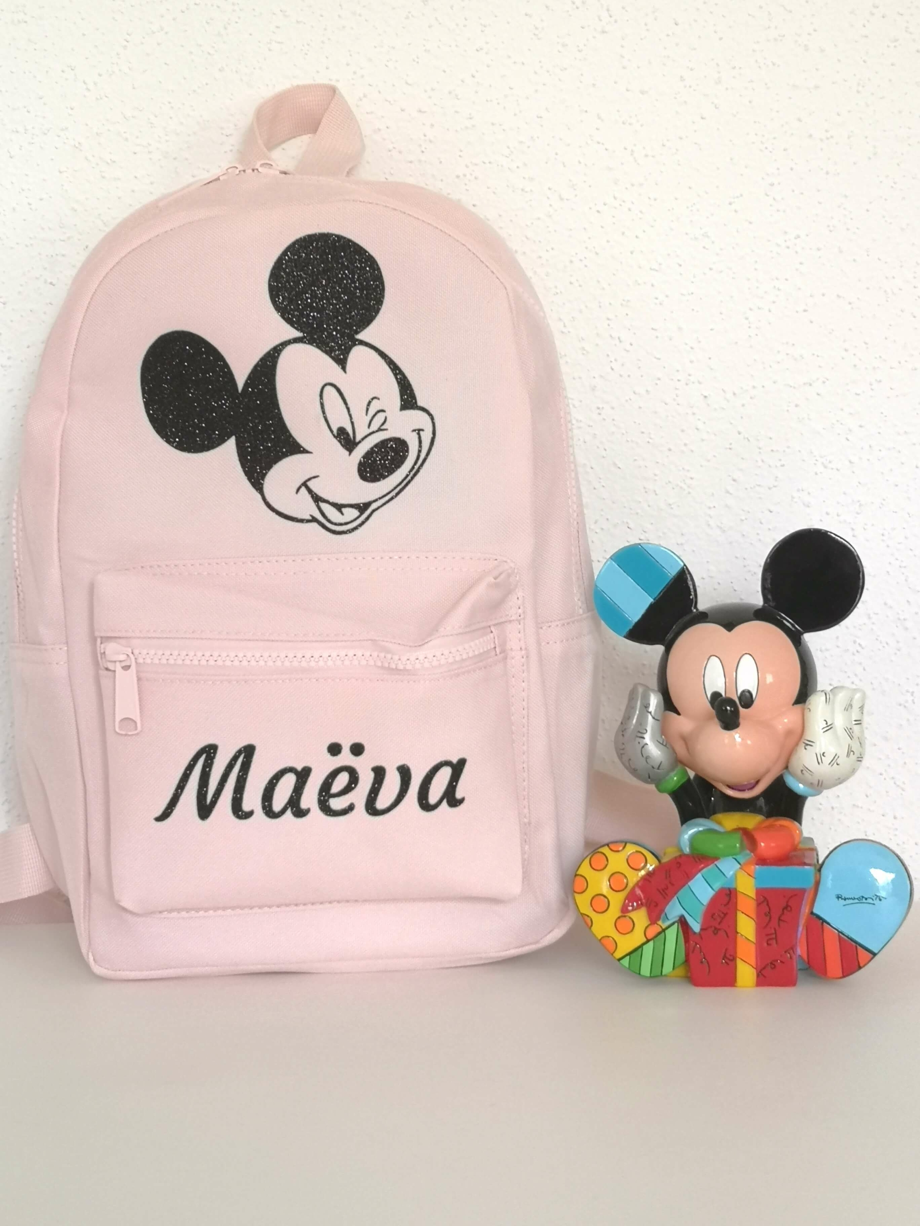 Mini sac à dos Mickey rose