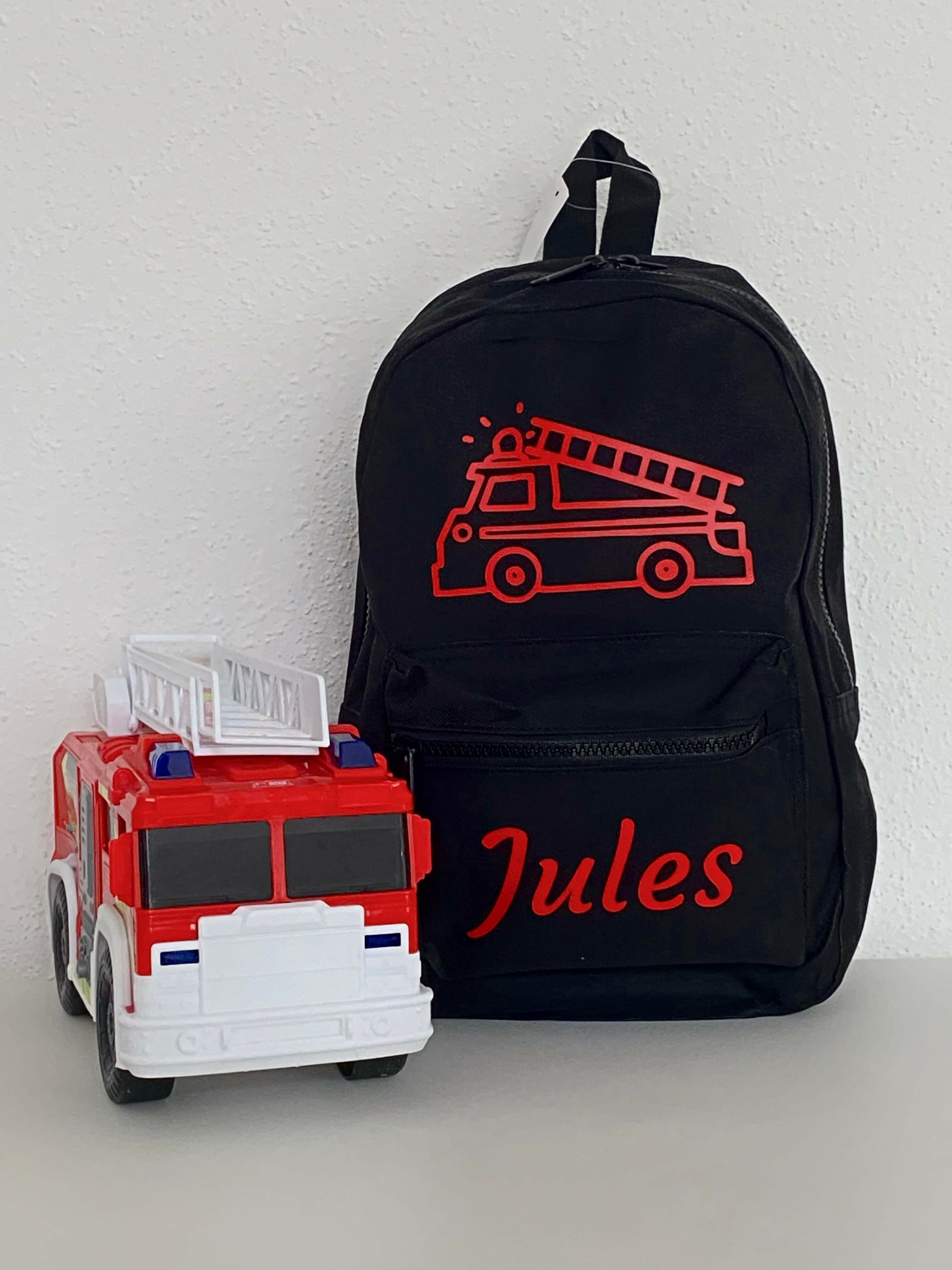 Mini sac à dos Pompier personnalisé