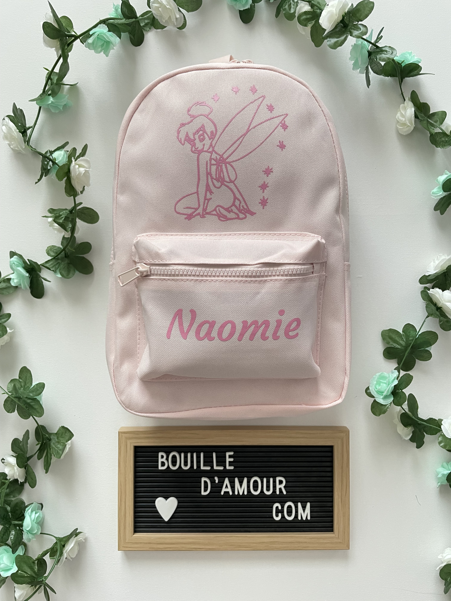 Mini sac à dos personnalisé &quot;Fée Clochette&quot;