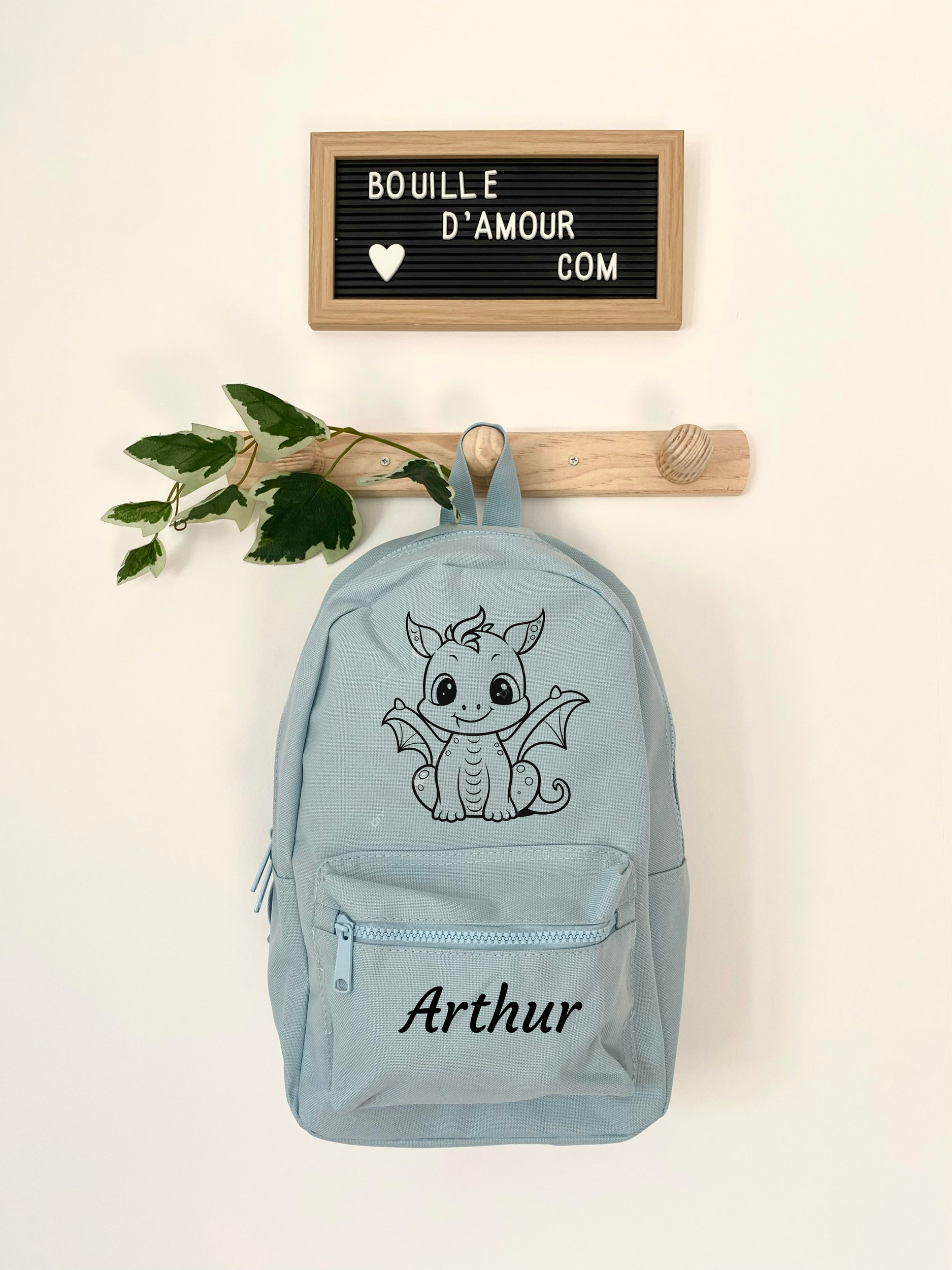 Sac à dos enfant garçon Dumbo personnalisable au prénom - Ma Petite Fabrique