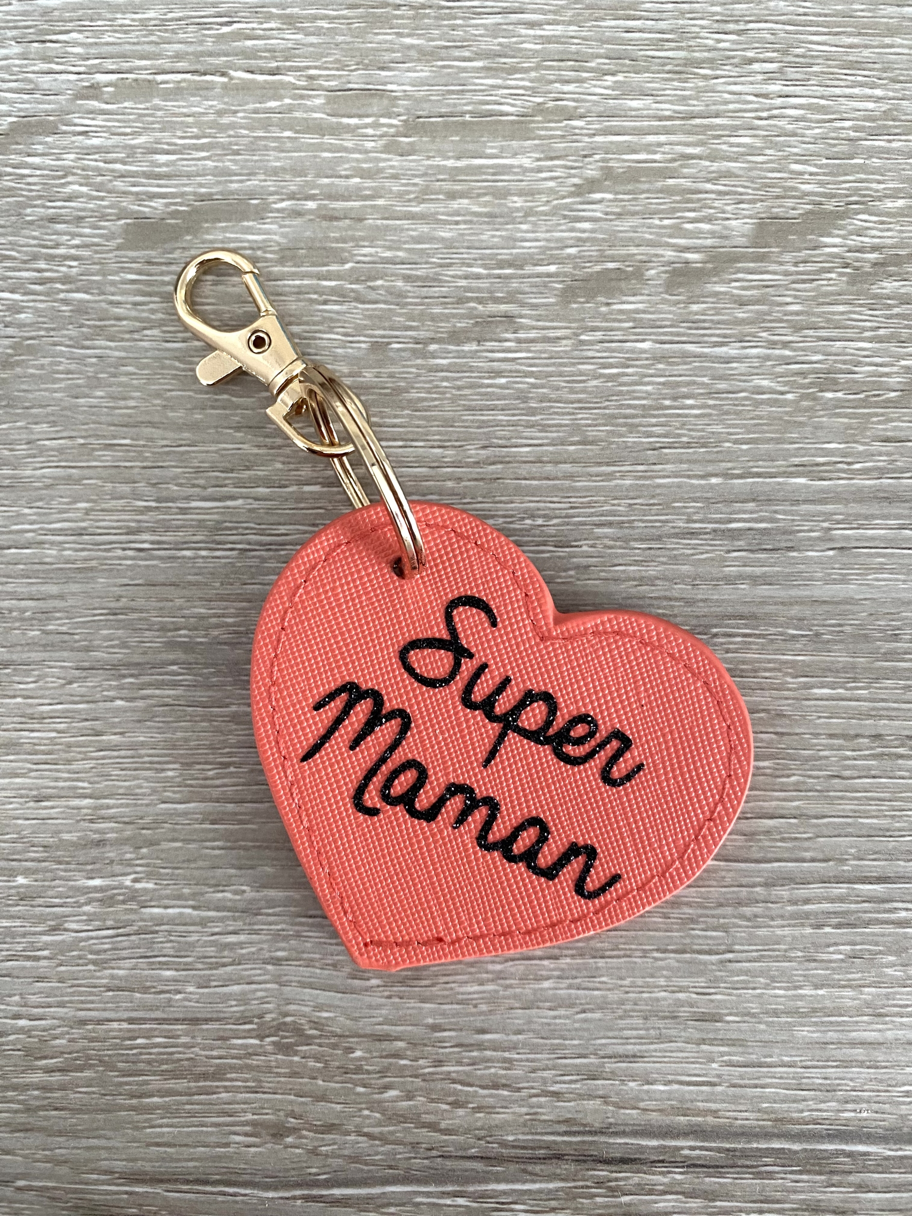 Porte-clés personnalisé Super Maman