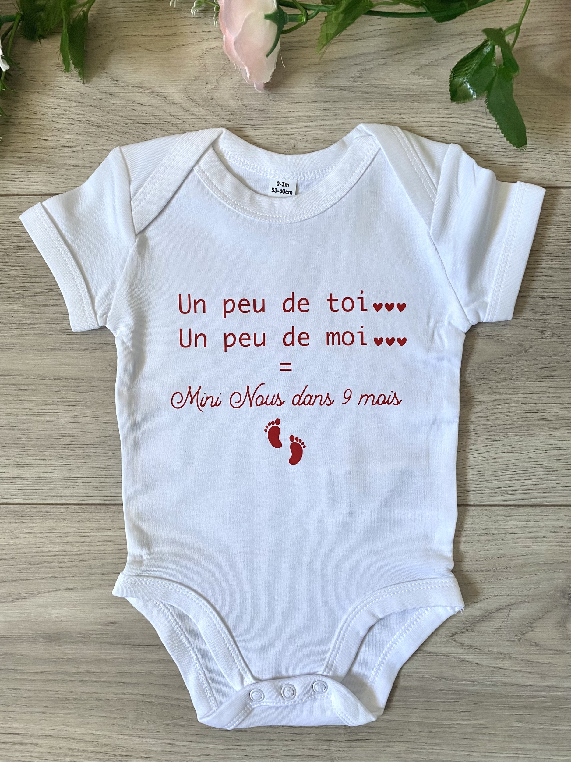 Body annonce grossesse personnalisé &quot;Mini nous&quot;