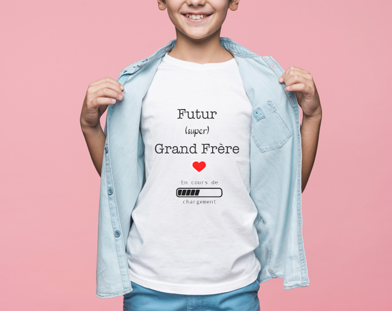 T-shirt personnalisé futur grand frère