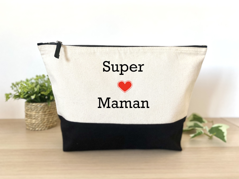 Trousse / Pochette personnalisée Super Maman