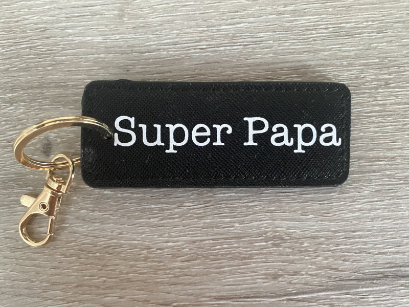 Porte-clé personnalisé Super Papa