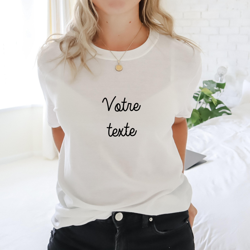 T-shirt personnalisé pour femme