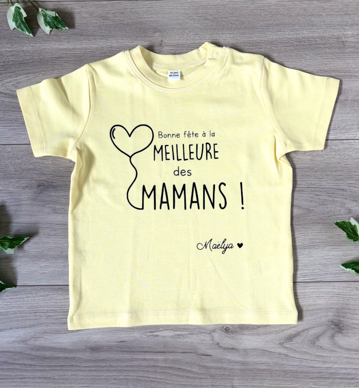 Tee shirt personnalisé fête des mères