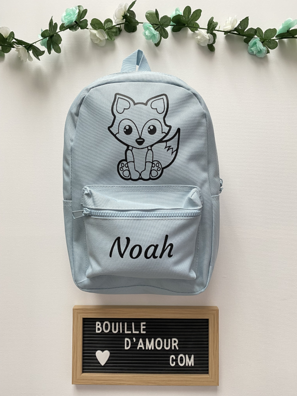 Sac à dos maternelle renard personnalisé