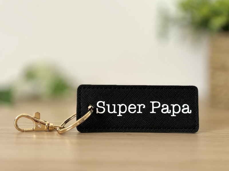 Porte-clés personnalisé Super Papa