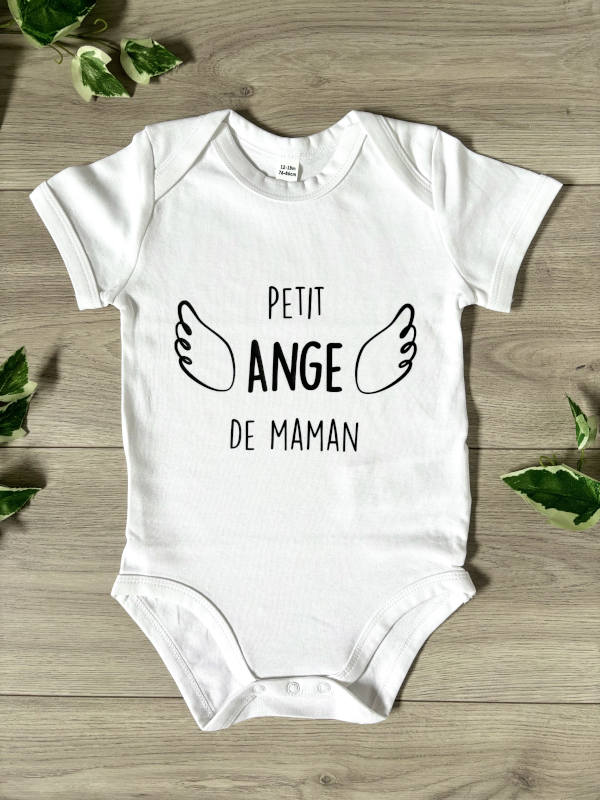 Body personnalisé petit ange de maman