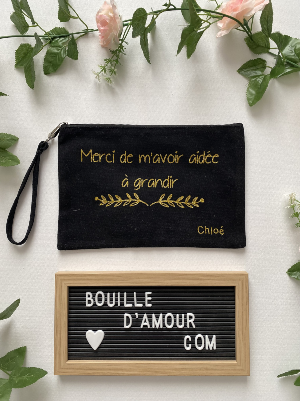 Pochette personnalisée Merci de mavoir aidé à grandir