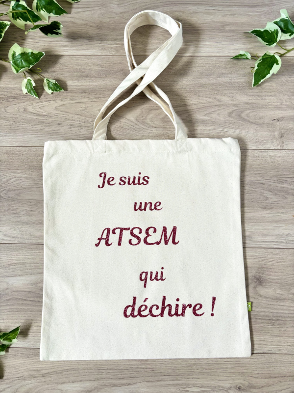 Tote bag atsem qui déchire