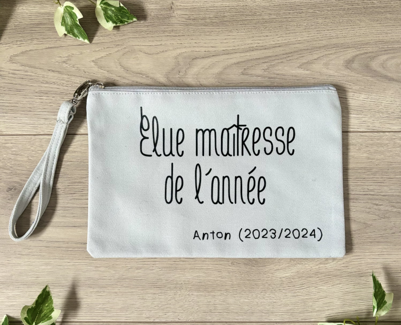 Pochette personnalisée élue maîtresse de lannée