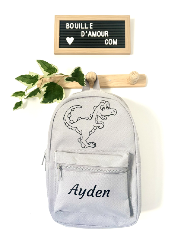 Sac à dos personnalisé dinosaure