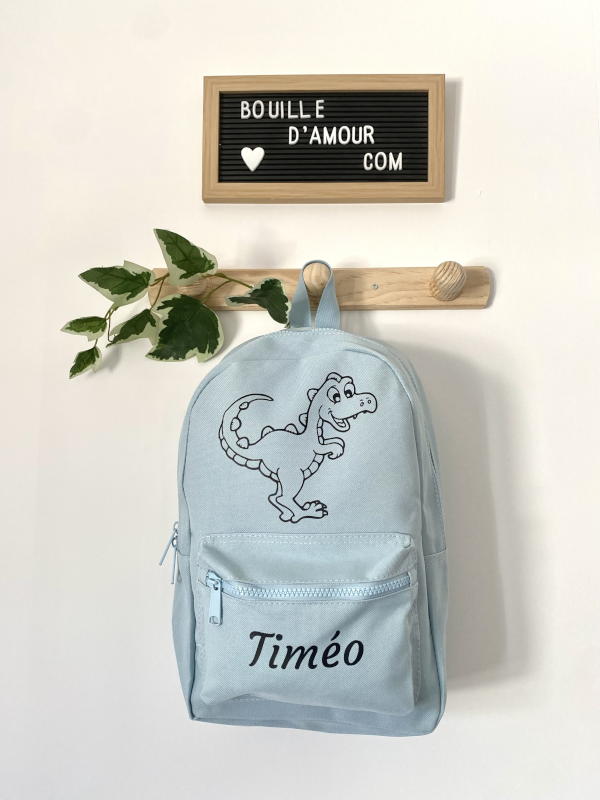 Sac à dos enfant personnalisé %22Dinosaure%22