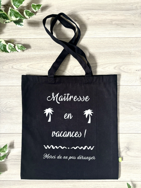 Tote bag personnalisé maîtresse