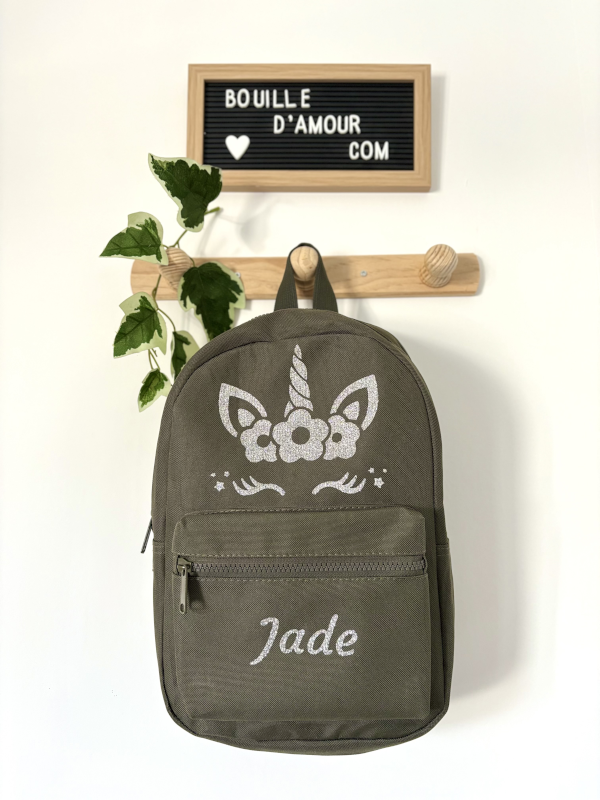 Sac à dos personnalisé licorne