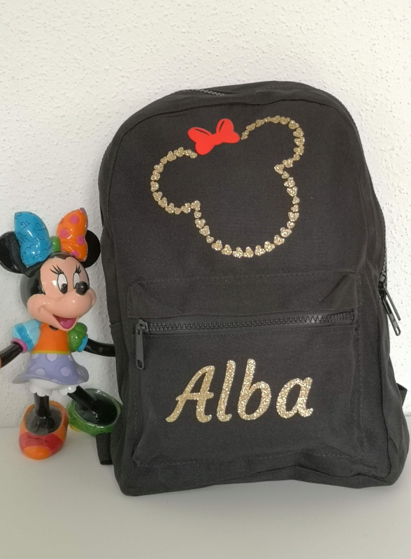 Sac à dos tête de Minnie personnalisable