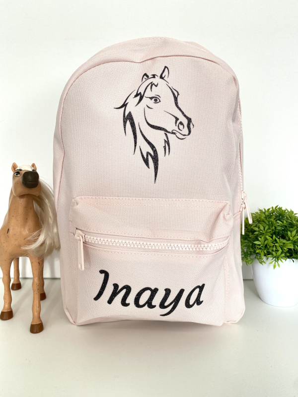 Sac À Dos Blanc Cheval Running Sac D'École[H5653] - Bagagerie