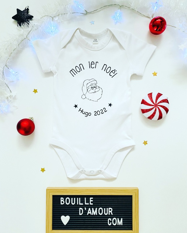 Body mon premier noël personnalisé %22Père Noël%22
