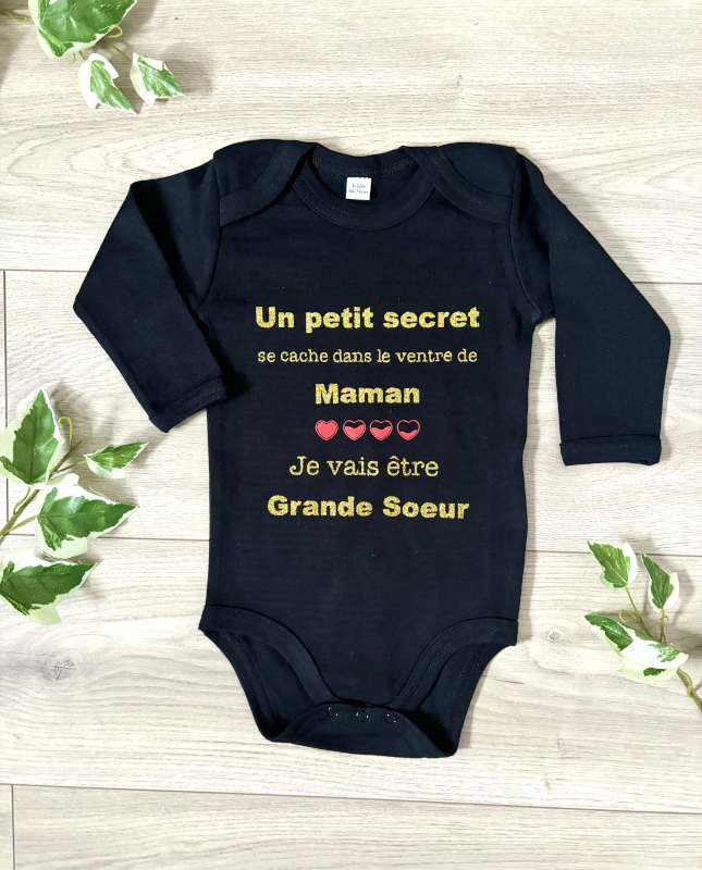 Body personnalisé future grande soeur