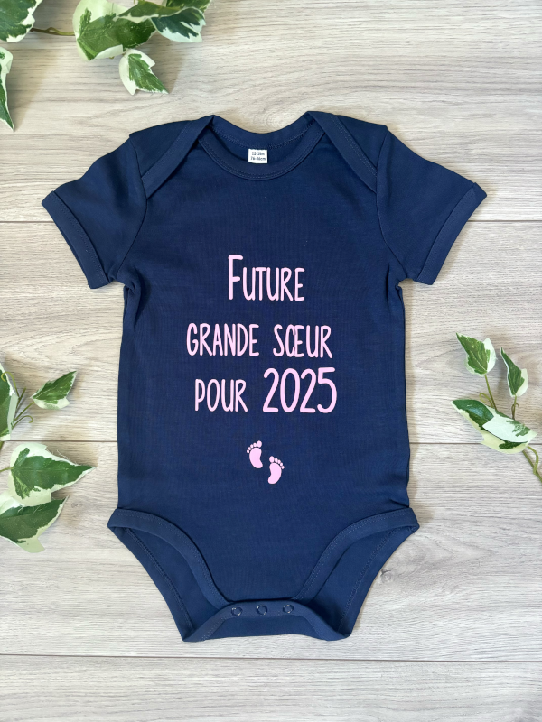 Body personnalisé future grande soeur