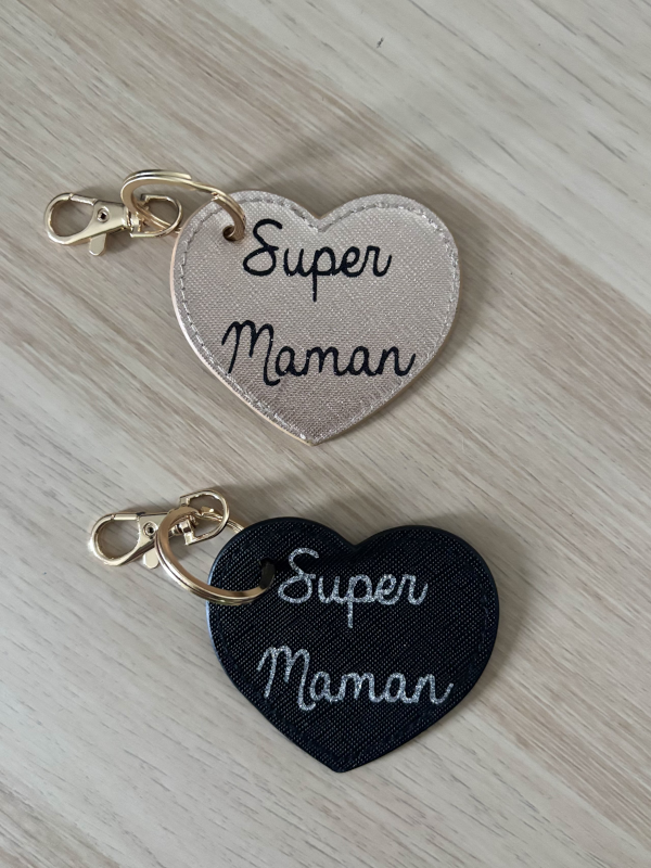 Porte clé personnalisé super maman