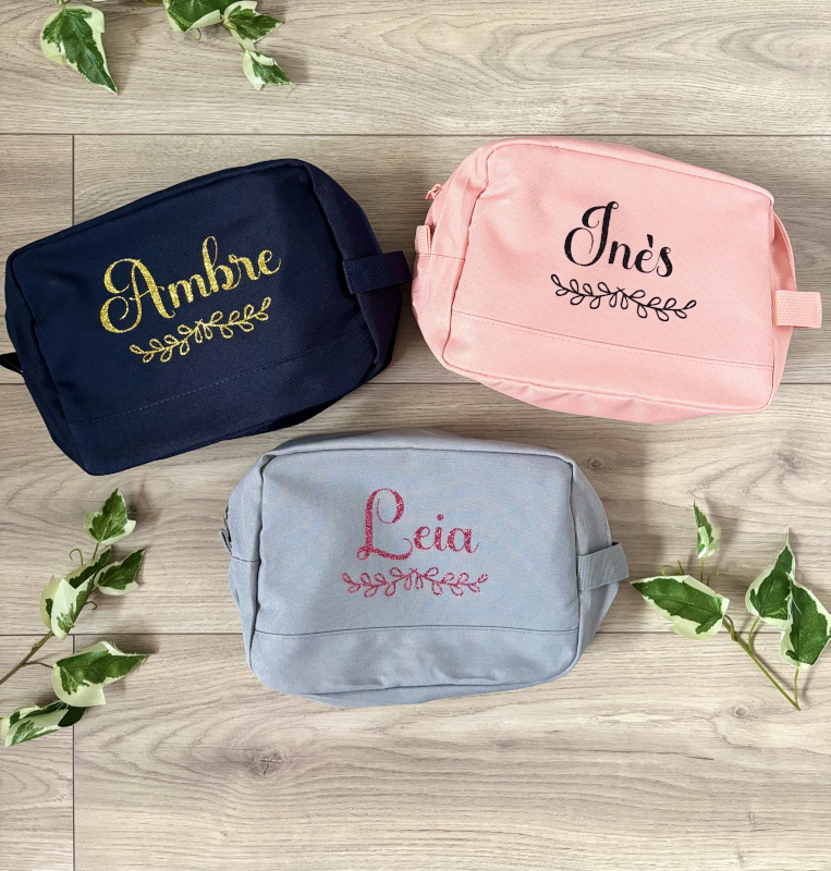 trousse de toilette personnaliséé