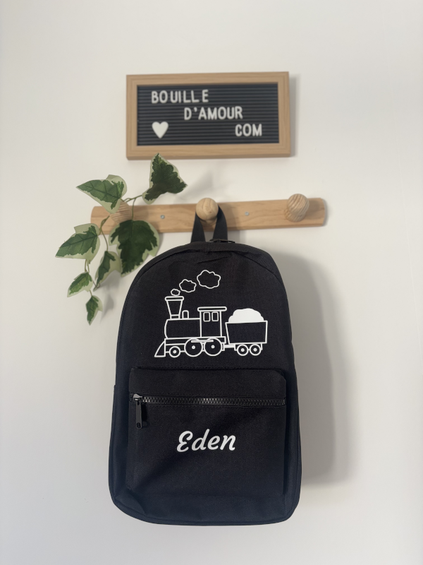 Sac à dos personnalisé train