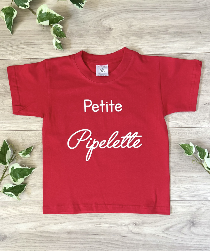 T-shirt personnalisé pour enfant petite pipelette