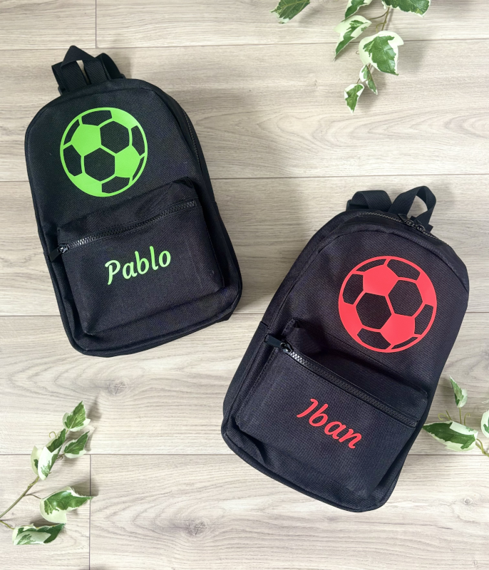 Sac à dos personnalisé ballon de foot pour enfant