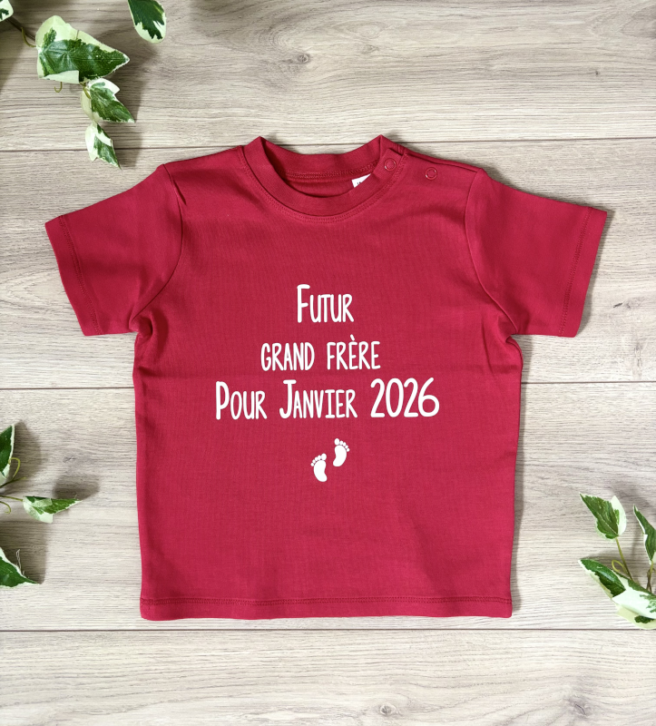 T-shirt personnalisé futur grand frère
