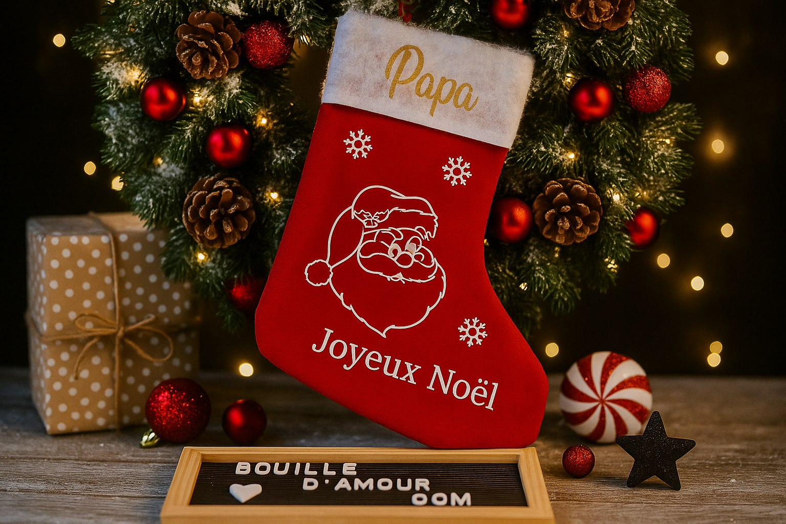 Botte de Noël Père Noël