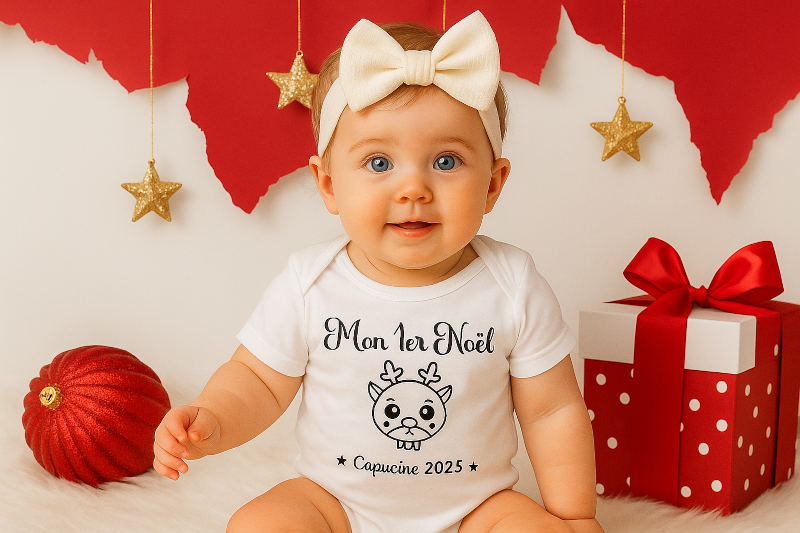 Body personnalisé mon premier noël
