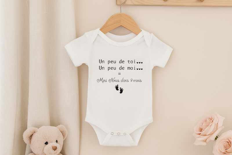 Body personnalisé annonce de grossesse