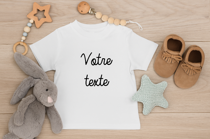 T-shirt personnalisable bébé votre texte