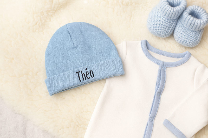 Bonnet de naissance personnalisé