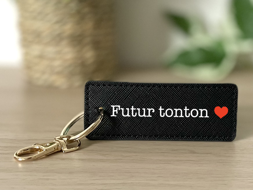 Porte clé personnalisable futur tonton