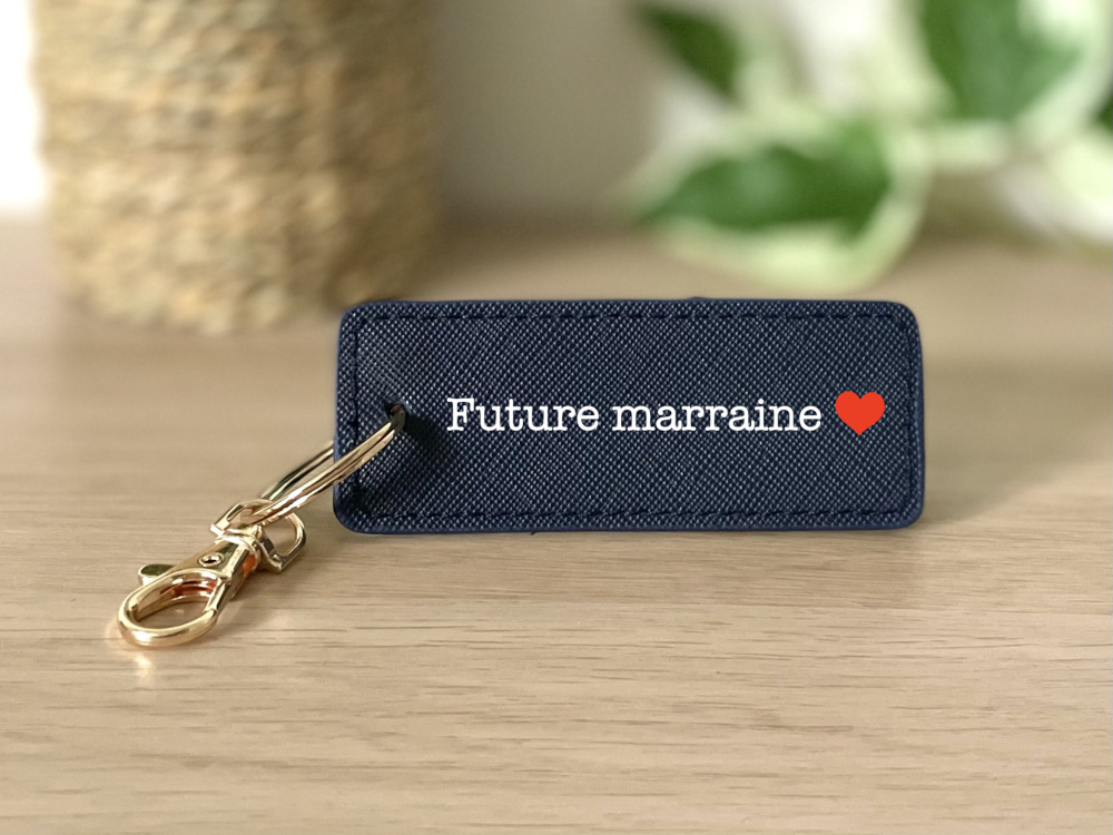 Porte clé personnalisé future marraine