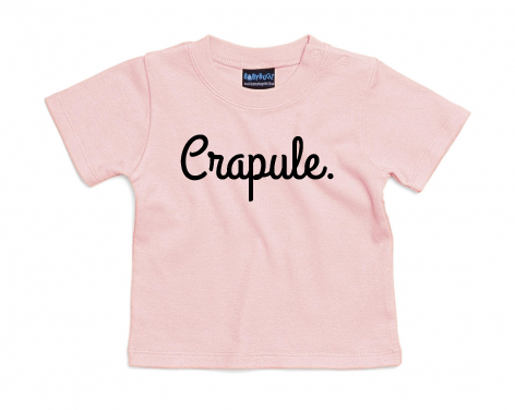 T-shirt Crapule rose poudré