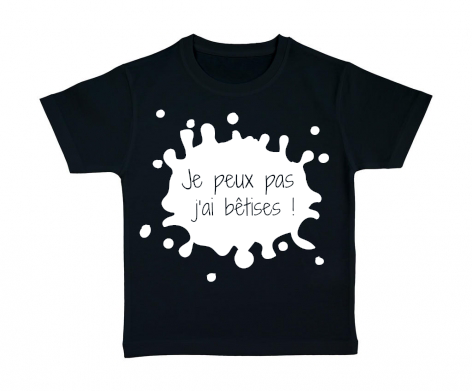 t shirt enfant noir