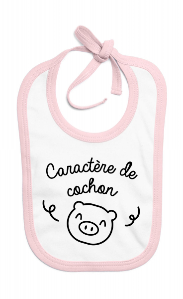 bavoir_caractère_de_cochon_rose
