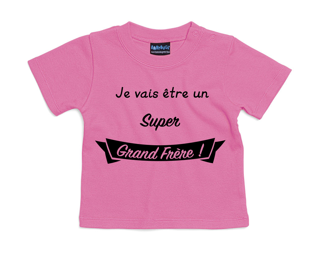 Tee shirt je vais être grand frère hot sale