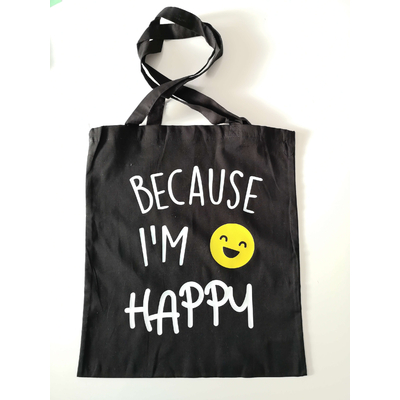 Tote bag "Because I'm HAPPY"